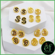 Emas Korea Earring - Anting-Anting Ohm,Sunskrit,Dollar,Sempoa (EE221)(EE222)(EE223)(EE224)(EE225)(EE