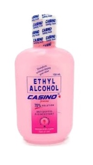 Casino Ethyl Alcohol 70% 250 ml (Antiseptic Disinfectant / Hand Sanitizer)