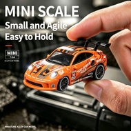 [DWI] RC 1/64 Porsche 911 GT3 RC Drift HSP 2.4G 4WD Desktop Mini Kids Toys Addiction rc Drift Car