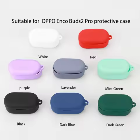 Silicone Earbud Protective Case For OPPO Enco Buds2 Pro Earphone Soft AntiScratch Cover Sleeve Drop 