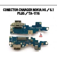 FLEXIBLE CHARGER CONNECTOR CHARGER BOARD NOKIA X6 6.1 PLUS 6.1+ TA1116 ORIGINAL
