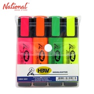 HBW Highlighter 4s HBW-3091 - School & Office Supplies