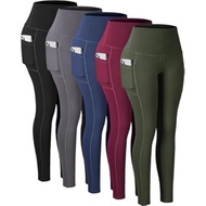 YOGA HIGH WAISTED leggings For women with BOTH SIDE POCKETS  MAKAPAL and PLUS size