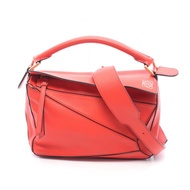 【二手】 LOEWE Puzzle Bag 小號RED紅色皮革女士手提包