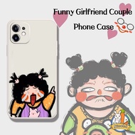 Infinix Hot 30 VIP 30i 20s 20i 20 12 12i 11 10 9 Play Note 30 20 Turbo G96 10 Pro Smart 7 6 5 Creative Cartoon Funny Girlfriend Couple Phone Case Shockproof Resistant Back Cover