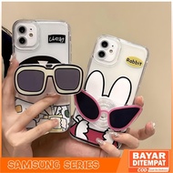 Case Samsung A13 4G A14 4G A14 5G A23 4G A23 5G Casing Cartoon Sinchan and Shiro Sunglasses Premium