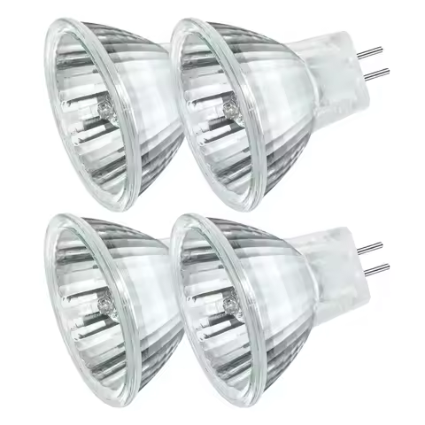 4x 6V 12V 220V 5W 10W 35W MR11 UV Glass Face G4 Bi-Pin Flood Halogen Light Bulb for Chandelier Track