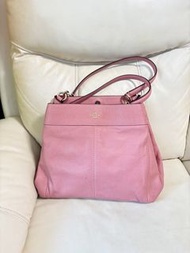 Coach 粉紅色真皮手袋