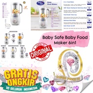 Super PRICE - BABY SAFE BABY FOOD MAKER PROCESSOR 6in1 LB012 STEAMER BLENDER BABY FOOD PROCESSOR