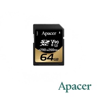 【Apacer】64GB SD UHS-II U3 V30 高速記憶卡 290MB/s 公司貨