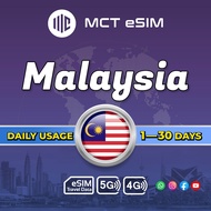 Malaysia eSIM Daily Usage 500MB - 2GB+Unlimited - Receive eSIM QR Code on the same day