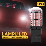SMART AILEO LED Cross Flow Car Turn Signal Lights 3014 SMD 7440 1 PCS - 3014 - Red