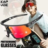 KAPVOE UV400 Photochromic Cycling Sunglasses