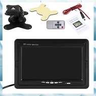 (WJRN) Mini TV 7 Inch HD Monitor 800X480 Portable Car LCD Screens on DVD/CMMB Two Input for Passenge
