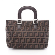 กระเป๋าถือ Fendi ลาย Zucca สีน้ำตาล (มือสอง) กระเป๋าถือผู้หญิง ลาย Zucca (มือสอง)