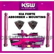 KIA FORTE ABSORBER FRONT / REAR + MOUNTING ORIGINAL KSW SUSPENSION