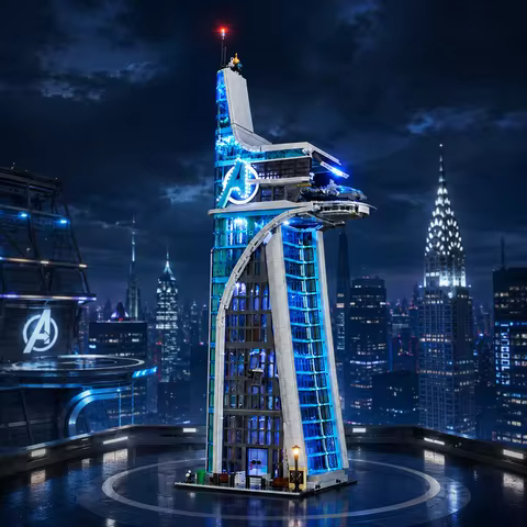 HPROSPER 5V LED Lighting (No Model) For LEGO 76269 Marvel Avengers Tower Light Up your Building Bloc