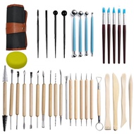 Clay Plastic Knife Repairing Embryo Pottery Clay Plastic Handmade 35 Pottery Set Soft Pottery Clay T