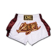 Danger Equipment Wild Line Muay Thai Short (White/Red)