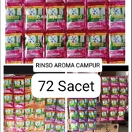 RINSO MOLTO SACHET DETERJENT CAIR 18ML ISI 72 SACET PAKET HEMAT PROMO TERBATAS PRODUK UNILEVER