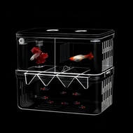 YOUYITIAOYU Fish Breeding Box Double-Layer Breeding Tank Isolation Box Transparent Detachable Hatchi