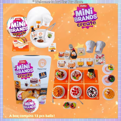 Zuru 5 Surprise Mini Brands Create Master Chef Series 2 Blind Box DIY Food Sushi Butter Chicken Beef