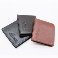 8 ️ ⃣ Men's Wallet Short pu Leather Fashion Unique Running Rivers Lake Fire Leather Wallet Coin Purs