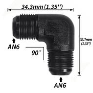 ALUMINIUM AN6/AN8/AN10 to 6AN/8AN/10AN 90 Degree MALE OIL HOSE FITTING ADAPTER