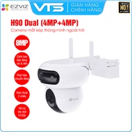 EZVIZ H90 Dual Binocular Wifi Camera (4MP + 4MP) | H9C (3MP + 3MP) Outdoor, 360 Degree Rotation, Tal