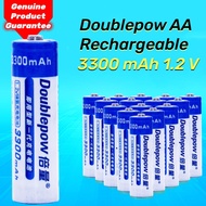 100% ORIGINAL Doublepow AA 3300mAh/1200mAh NiMH Rechargeable Battery with 1200 Cycle