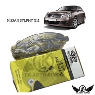 DISC BRAKE PAD FRONT NISSAN SYLPHY G11 2005 BEST FORM SEMI METALLIC (D1060-AX085MY)