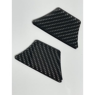 Bright 3D Real Carbon Fiber Center Column Slot Decorative Stickers Card Dream Patch Suitable For 06-