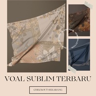 Em3 Scarf, Voal Sublime Part 2 | Latest Lasercut Motif Quadrilateral Hijab