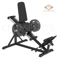 Compact Linear Hack Squat Machine Plate Loaded Leg Press Calf Raise Hamstrings Glutes Extension Lowe