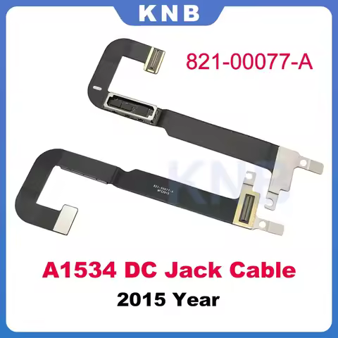 Tested I/O USB-C DC Power Jack Board Cable 821-00077-A For Macbook 12" A1534 Power Connector Flex Ca