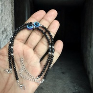 EYE EVIL ANKLET WITH BEADS