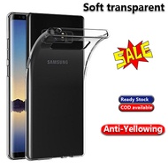 Samsung Galaxy Note 8 Note8 N950F Anti-yellowing Washable Slim Fit Transparent Rubber Crystal Clear Flexible Soft TPU Silicone Jelly Case Back Cover