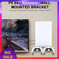 Wall Mount Holder Stand with 2 Controller Hook for PS5 Slim/PS5 Game Console