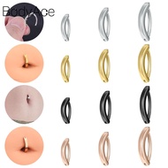 Bodyace 1 PC 8/10/12mm 925 Silver Belly Button Piercing 14G/16G Simple Minimal Navel Ring Small Barb