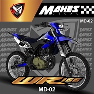 Decal Sticker Yamaha WR 155 Dekal Sticker WR 155 Fullbody Latest Design Skull Abstract MD-02