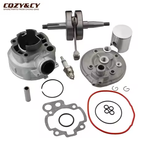 49mm 90cc Big Bore Cylinder Kit & Racing Crankshaft For Aprilia AF1 MX RS RX Special Engine Tuono 50
