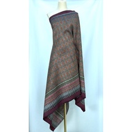 Silk Sarong 6-Shuttle Natural Color Tie-Dye Pattern Green Select Size Code 4L1-ST-16