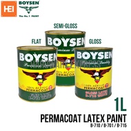 BOYSEN Latex Paint 1L  (Flat White / Semi-Gloss White / Gloss White)