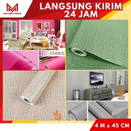 Pink Linen Wall Wallpaper Pink Wall Wallpaper Linen Wall Sticker Plain Motif Wall Wallpaper