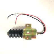 Q612-A17V12 Stop Solenoid Valve 12V Fits Excavator Diesel Engine Parts