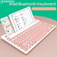 Goojodoq Mini Wireless Keyboard Bluetooth Portable Multi-device Connection Keyboard For Ipad Phone Android Ios Window