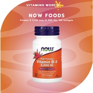 Now Foods Vitamin D 3 125 mcg (5 000 IU) 120 Softgels (V.70)