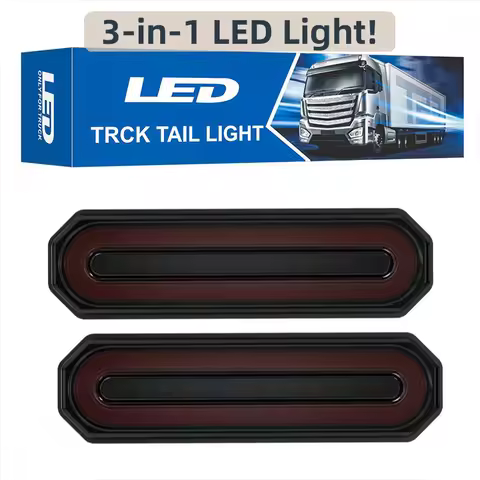 HQ 12-24V 45/87/109 LED Strip Edge Light Flashing Truck Off-road Vehicle Engineering Vehicle Side Wa