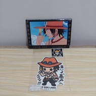 One piece portgas d ace b side label Mirror official merch Sticker