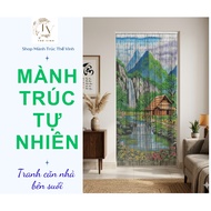 Bamboo tube curtains - Bamboo tube curtains - Bamboo tube curtains to decorate the door of the road 
